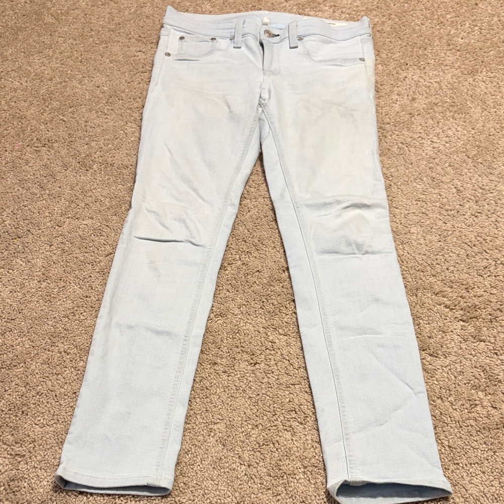 Rag & Bine Light Blue Denim Capri Jeans Size 27